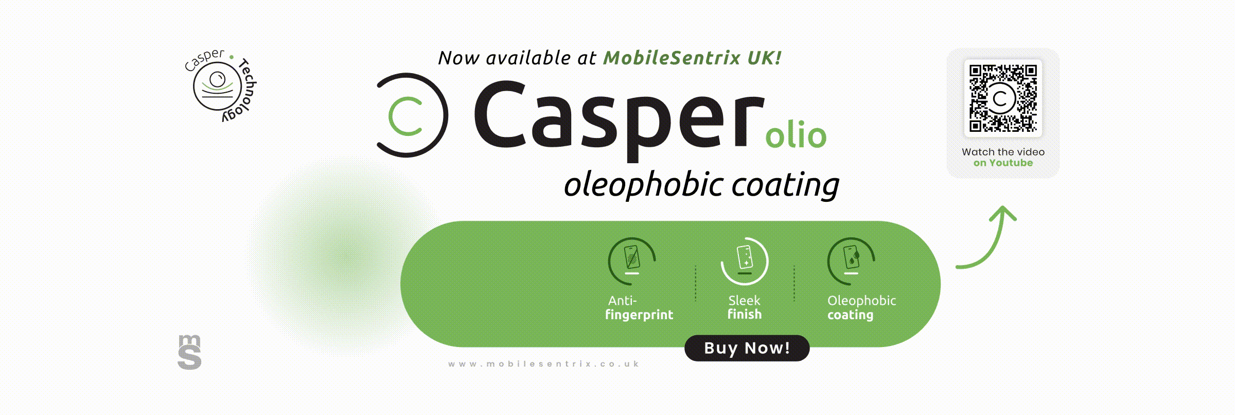 CP-380 | Casper Olio - Oleophobic Coating- 08/01