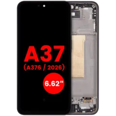 OLED Assembly With Frame For Samsung Galaxy A37 5G (A376 / 2026) (6.62") (Aftermarket Plus) (Charkoal)
