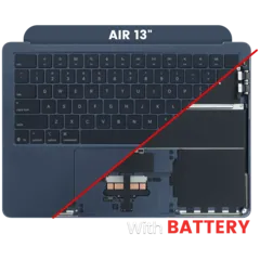 Top Case with Battery and Keyboard (ANSI US) For MacBook Air 13" A3240 (2025) (Used OEM Pull: Grade A) (Midnight)