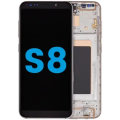 LCD Assembly With Frame (Without FingerPrint Sensor) For Samsung Galaxy S8 (Aftermarket: Incell) (Maple Gold)