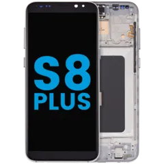 LCD Assembly With Frame (Without FingerPrint Sensor) For Samsung Galaxy S8 Plus (Aftermarket: Incell) (Arctic Silver)