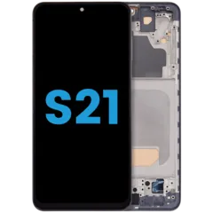LCD Assembly With Frame (Without FingerPrint Sensor) For Samsung Galaxy S21 5G (Aftermarket: Incell) (Phantom Gray)