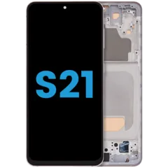 LCD Assembly With Frame (Without FingerPrint Sensor) For Samsung Galaxy S21 5G (Aftermarket: Incell) (Phantom Pink)