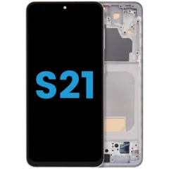 LCD Assembly With Frame (Without FingerPrint Sensor) For Samsung Galaxy S21 5G (Aftermarket: Incell) (Phantom White)