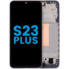 LCD Assembly With Frame (Without FingerPrint Sensor) For Samsung Galaxy S23 Plus 5G (Aftermarket: Incell) (Phantom Black)