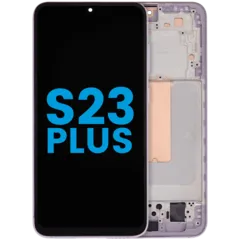 LCD Assembly With Frame (Without FingerPrint Sensor) For Samsung Galaxy S23 Plus 5G (Aftermarket: Incell) (Lavender)