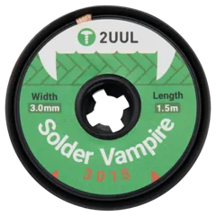 2UUL DW19 Solder Vampire 3015 Desoldering Wick (10 Pack)