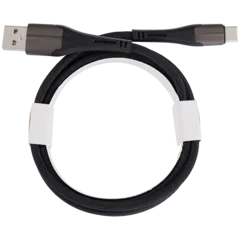 USB Type C To USB Type A Cable (1.8 m / 6 ft) (AmpSentrix Alpha) (Black)