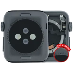 Housing Assembly Compatible For Watch Series 3 (38MM) (Used OEM Pull: Grade A) (GPS Version) (Aluminum / Space Black)
