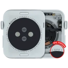 Housing Assembly Compatible For Watch Series 3 (42MM) (Used OEM Pull: Grade A) (GPS Version) (Aluminum / Silver)