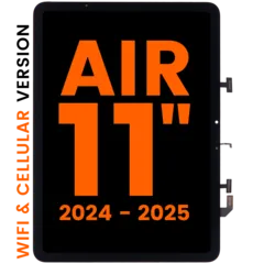LCD Assembly With Digitizer For iPad Air 11" (2024) / Air 11" (2025) (Blemish: Grade A) (Cellular Version) (Black)