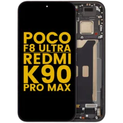 OLED Assembly With Frame For Xiaomi Poco F8 UItra / Redmi K90 Pro Max (Refurbished) (Black)