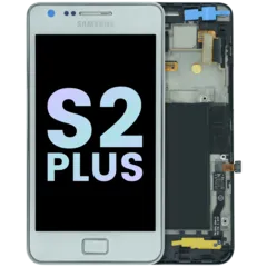LCD Assembly With Frame For Samsung Galaxy S2 Plus (Service Pack) (White)