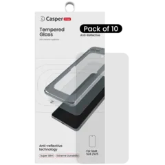 Casper Snap Tempered Glass For Samsung Galaxy S24 5G / S25 5G (10 Pack) (AR Clear)