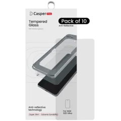 Casper Snap Tempered Glass Compatible For Samsung Galaxy S25 Ultra 5G (10 Pack) (AR Clear)