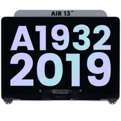Complete LCD Display Assembly For MacBook Air 13" A1932 (2019) (Genuine OEM) (Silver)