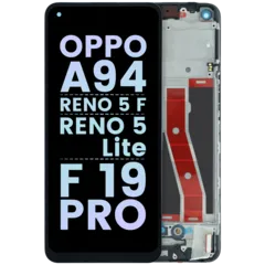 OLED Assembly With Frame For OPPO A94/Reno 5 F/Reno 5 Lite/F 19 Pro (Genuine) (All Colors)