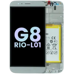 LCD Assembly With Frame For Huawei G8 RIO-L01 (Huawei Genuine) (White)