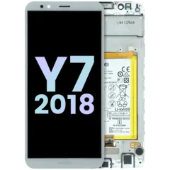 LCD Assembly With Frame For Huawei Y7 2018 LDN-L01 (Huawei Genuine) (White)
