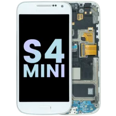 OLED Assembly With Frame For Samsung Galaxy S4 mini (Service Pack) (White)