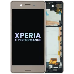 LCD Assembly With Frame For Sony Xperia X Performance (Genuine) (Rose Gold)