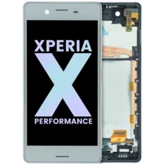 LCD Assembly With Frame For Sony Xperia X Performance (Genuine) (White)