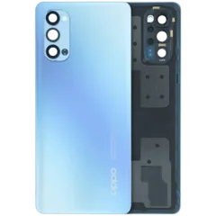Back Cover Glass With Camera Lens For Oppo Reno 4 5G (Genuine) (Blue)