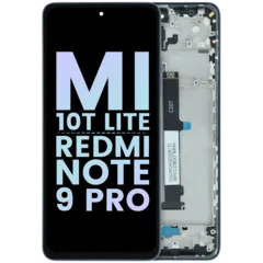 LCD Assembly With Frame For Xiaomi Mi 10T Lite / Redmi Note 9 Pro 5G (Genuine) (Gray)