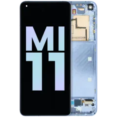 OLED Assembly With Frame For Xiaomi Mi 11 (Genuine) (Purple)