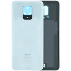 Back Cover Glass Without Camera Lens For Xiaomi Redmi Note 9s (Genuine) (White)