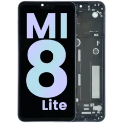 LCD Assembly With Frame For Xiaomi Mi 8 Lite (Genuine) (Black)