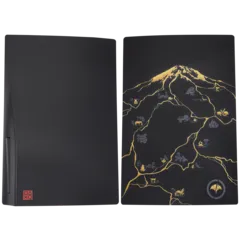Faceplate Cover (Top & Bottom) For PlayStation 5 (1000 / 1100 / 1200) (Ghost Of Yotei) (Golden Black)