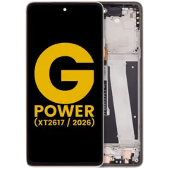 LCD Assembly With Frame For Motorola Moto G Power 5G (XT2617 / 2026) (Refurbished) (Pure Cashmere)