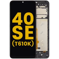 LCD Assembly With Frame For TCL 40 SE (T610K) (Refurbished) (All Colors)