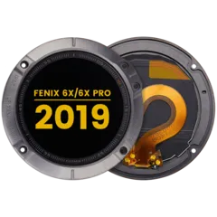 LCD Assembly With Frame For Garmin Fenix 6X / 6X Pro (2019) (Premium) (Black)