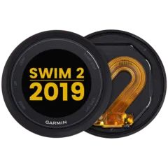 LCD Assembly With Frame For Garmin Swim 2 (2019) (Premium) (Black)