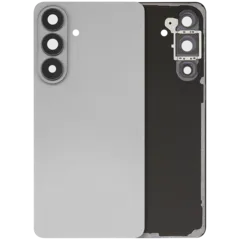 Back Cover Glass With Camera Lens For Samsung Galaxy S26 Plus (Aftermarket Plus) (Silver Shadow)