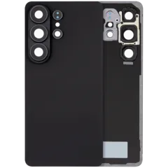 Back Cover Glass With Camera Lens For Samsung Galaxy S26 Ultra (Aftermarket Plus) (Black)
