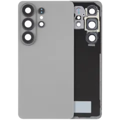 Back Cover Glass With Camera Lens For Samsung Galaxy S26 Ultra (Aftermarket Plus) (Silver Shadow)