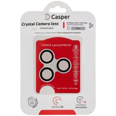 Casper Camera Lens Protector Compatible For iPhone 18 Pro / 18 Pro Max (Silver) (Clear)