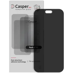 Casper Pro Tempered Glass Compatible For iPhone 18 Pro (10 Pack) (Privacy)
