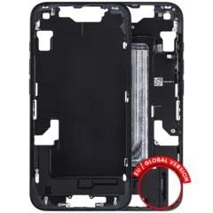 Mid-Frame Housing W/ Small Parts For iPhone 16e / 17e (EU / Global Version) (Used OEM Pull: Grade B) (Black)
