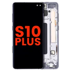 OLED Assembly With Frame For Samsung Galaxy S10 Plus (Aftermarket Plus) (Prism / Ceramic Black)