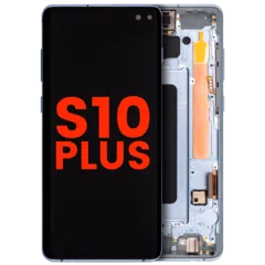OLED Assembly With Frame For Samsung Galaxy S10 Plus (Aftermarket Plus) (Prism Blue)