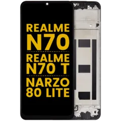 LCD Assembly With Frame For Realme Note 70 / Note 70 T / Narzo 80 Lite (Refurbished) (All Colors)