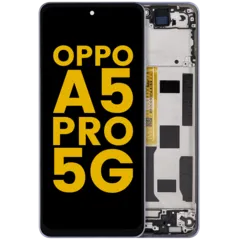 LCD Assembly With Frame Compatible For OPPO A5 Pro 5G (Refurbished) (Feather Blue)