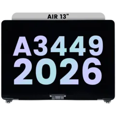 Complete LCD Display Assembly For MacBook Air 13" (A3449) (2026) (Genuine OEM) (Starlight)