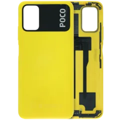 Back Cover Glass for Xiaomi Poco M3 (Service Pack) (Poco Yellow)