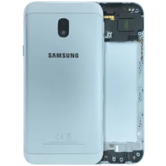 Back Cover Glass for Samsung J3 (J327 / 2017) (Service Pack) (Silver)