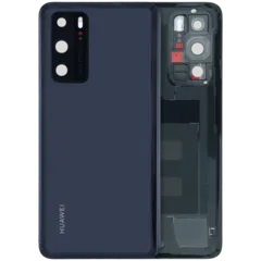 Back Cover Glass for Huawei P40 (2020) (Service Pack) (Black)